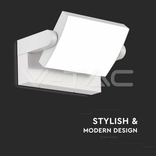 17W LED Wall Light White Body 4000K IP65 - 5