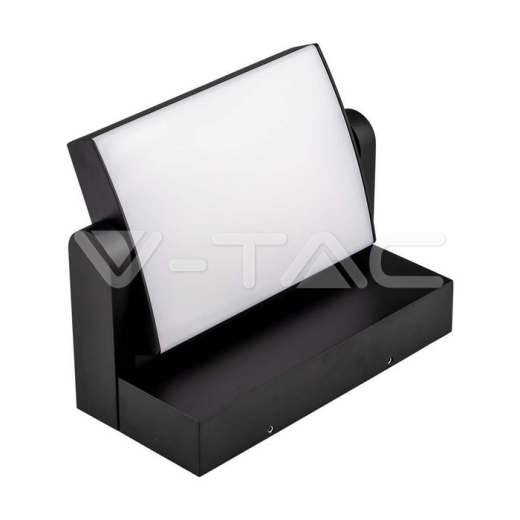 17W LED Wall Light Black Body 3000K IP65 - 2