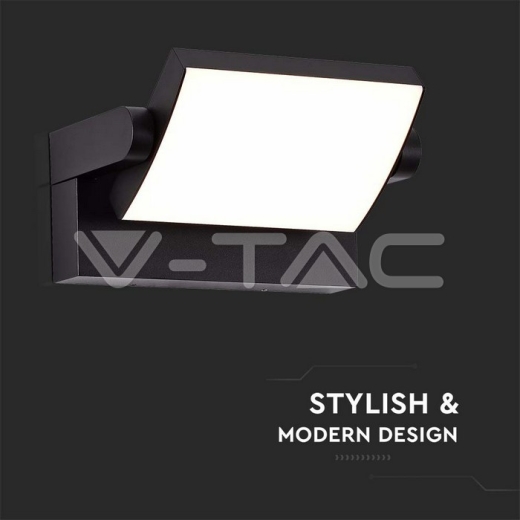 17W LED Wall Light Black Body 3000K IP65 - 5