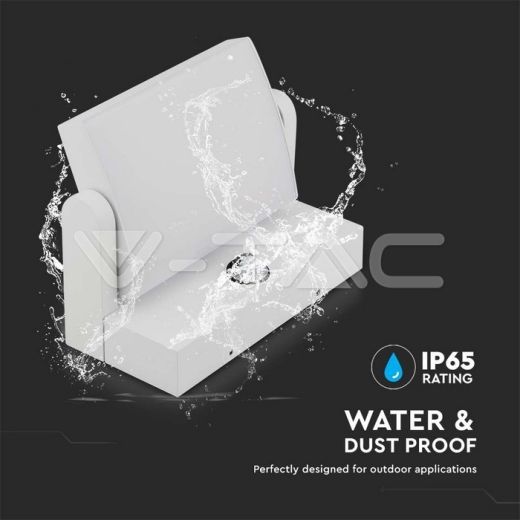 Aplique LED 17W Sensor Cuerpo Blanco 3000K IP65 - 7