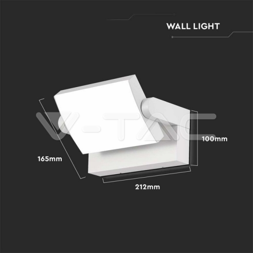 Aplique LED 17W Cuerpo Blanco 3000K IP65 - 8