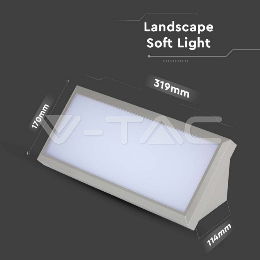 Lámpra exterior 20W LED Cuerpo Gris 6400К IP67 - 6