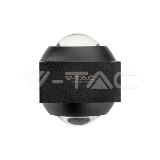 Aplique LED 2W Arriba y Abajo 4000K Cuerpo Negro IP54 - 2
