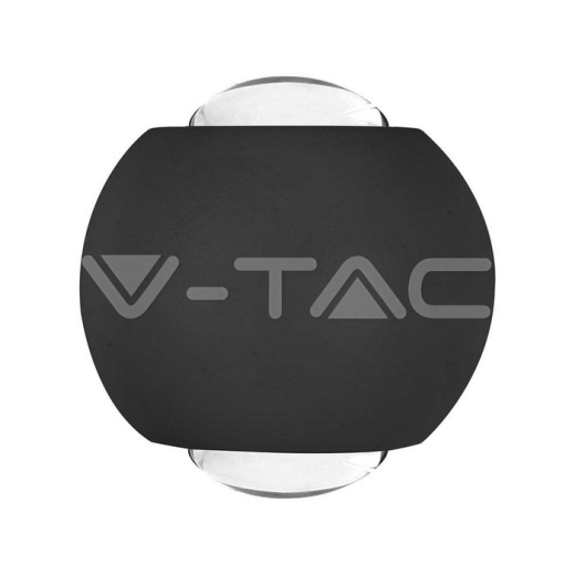 Aplique LED 2W Arriba y Abajo 3000K Cuerpo Negro IP54 - 1