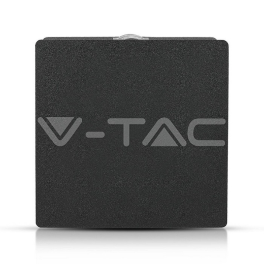 Aplique de pared 4W LED Cuerpo Negro Cuadrado 3000K IP65 - 4