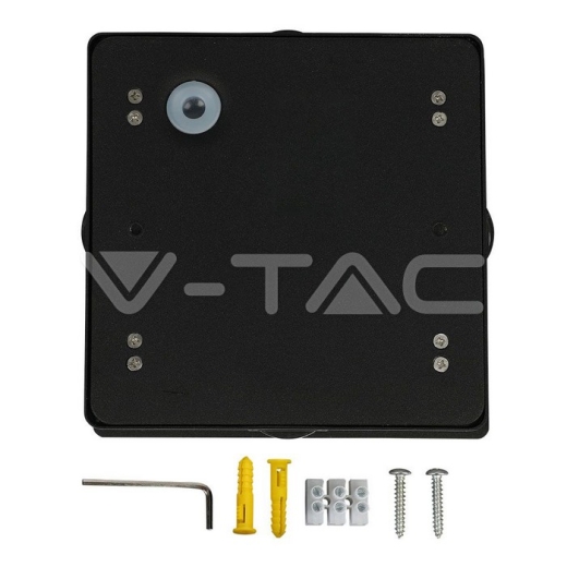 Aplique de pared 4W LED Cuerpo Negro Cuadrado 3000K IP65 - 5