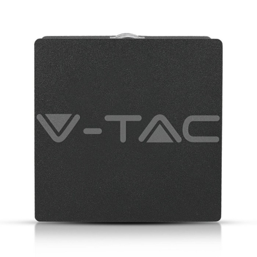 Lámpara de pared LED 4W Cuerpo Negro Cuadrado Luz Natural IP65 - 4