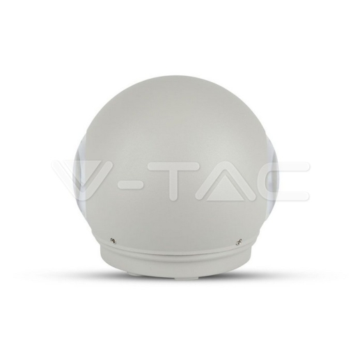 4W LED Wall Light Grey Body Round IP65 4000K - 2