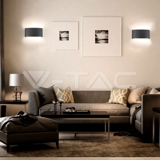 5W LED Wall Lamp 3000K Sand Black - 11