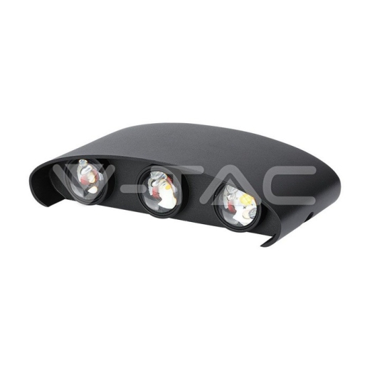 5W LED Wall Lamp 3000K Sand Black - 1