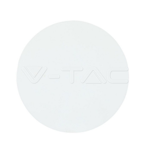 4W LED Wall Light White Body Round Natural White IP65 - 4