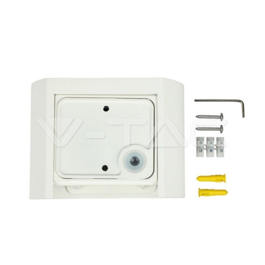 Aplique de pared 5W LED Bridgelux Chip cuerpo blanco redondo IP65 4000K - 4