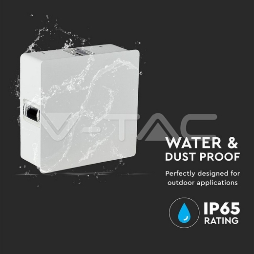 Aplique LED 4W Cuerpo Blanco Cuadrado 4000K IP65 - 7