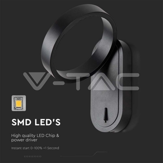 Aplique LED 5W 3000K+4000K Cuerpo Negro IP65 - 4