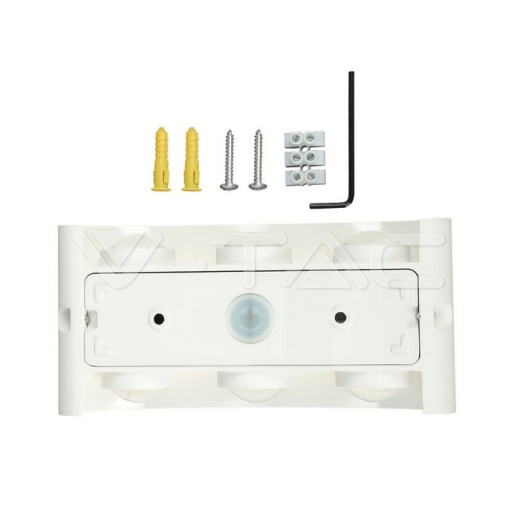 Aplique de pared 5W LED arriba y abajo cuerpo blanco IP54 3000K - 3