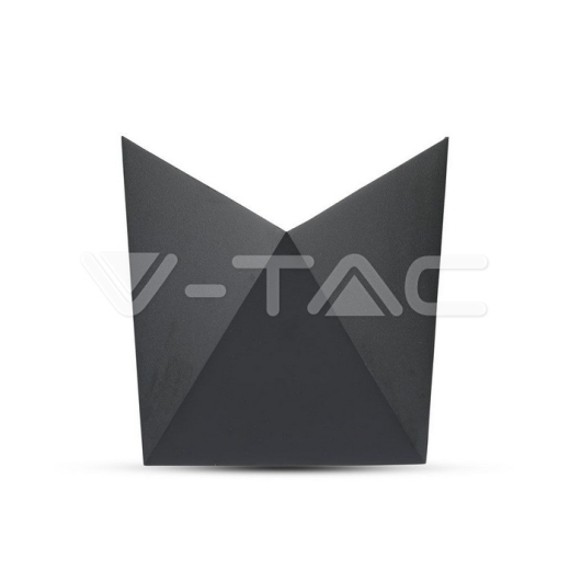 5W LED Wall Light Black Body IP65 3000K - 1