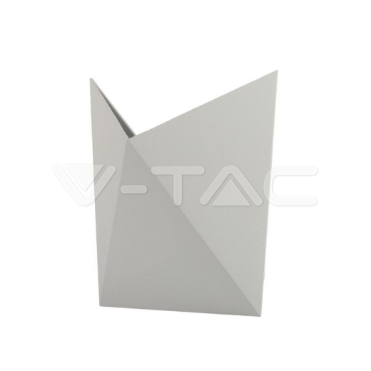 Aplique de pared 5W cuerpo gris IP65 3000K - 1