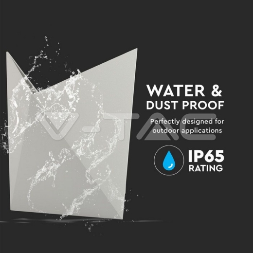 Aplique de pared 5W cuerpo gris IP65 3000K - 6