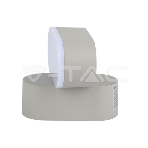 Aplique de pared 5W cuerpo gris IP65 movible 4000K - 2