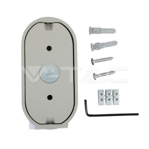 Aplique de pared 5W cuerpo gris IP65 movible 4000K - 3