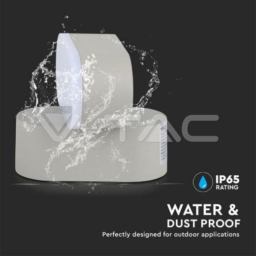 Aplique de pared 5W cuerpo gris IP65 movible 4000K - 5