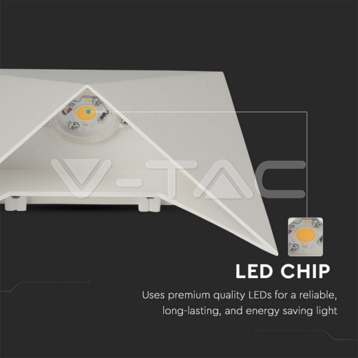 Aplique de pared 5W cuerpo blanco IP65 3000K - 5