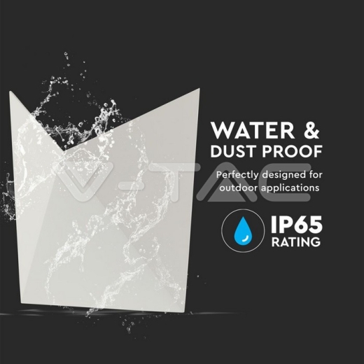 Aplique de pared 5W cuerpo blanco IP65 3000K - 6