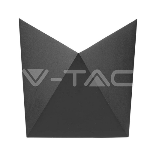 5W LED Wall Light Black Body IP65 4000K - 1