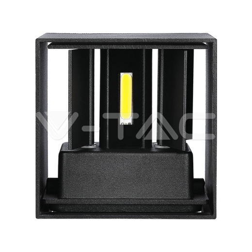 Aplique de pared 5W LED Cuerpo Negro Cuadrado IP65 3000K - 2