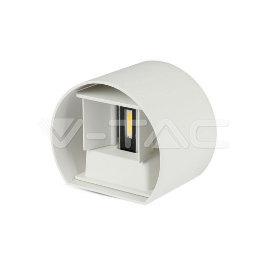 Aplique 6W Chip Bridglux Cuerpo Blanco Redondo IP65 3000K - 1