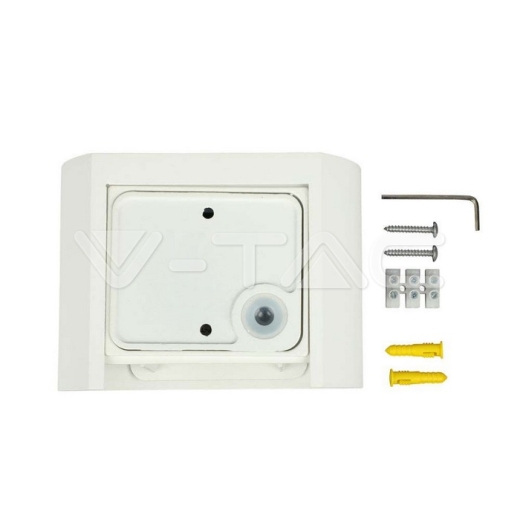 Aplique 6W Chip Bridglux Cuerpo Blanco Redondo IP65 3000K - 4