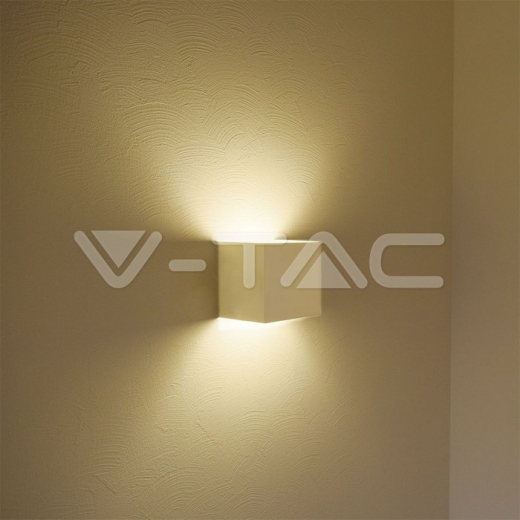 5W Wall Lamp with Bridglux Chip White Body Square IP65 3000K - 13