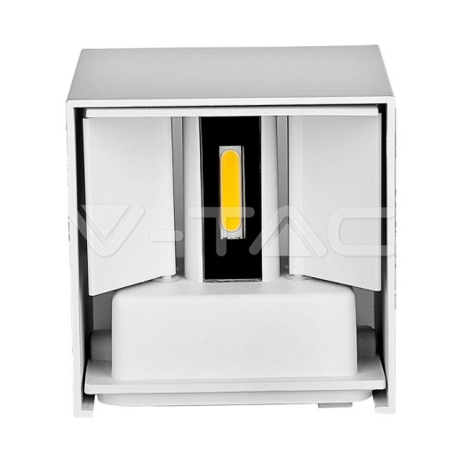 5W Wall Lamp with Bridglux Chip White Body Square IP65 3000K - 2