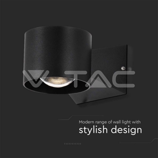 Aplique LED 6W 3000K Cuerpo Negro IP65 - 2