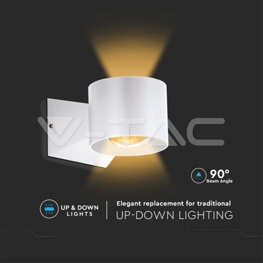 Aplique LED 6W 3000K Cuerpo Blanco IP65 - 5