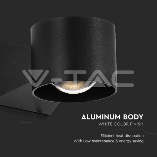 Aplique LED 6W 4000K Cuerpo Negro IP65 - 4