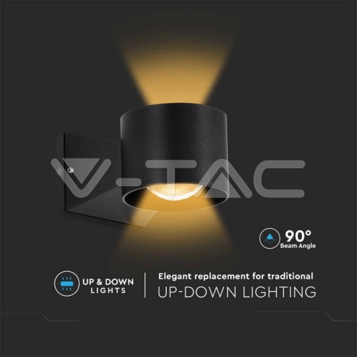 Aplique LED 6W 4000K Cuerpo Negro IP65 - 5