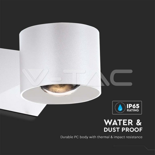 Aplique LED 6W 4000K Cuerpo Blanco IP65 - 6