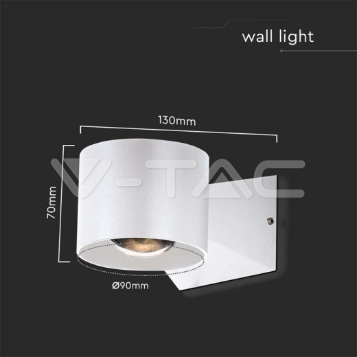 Aplique LED 6W 4000K Cuerpo Blanco IP65 - 7