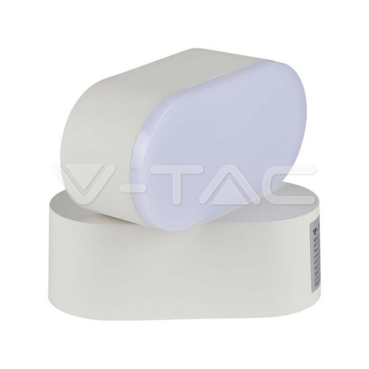 Aplique LED 6W Cuerpo Blanco IP65 Móvil 3000K - 3