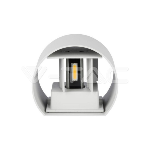 6W Lámpara de pared LED Bridglux Chip Cuerpo Gris Redondo Blanco Cálido - 2