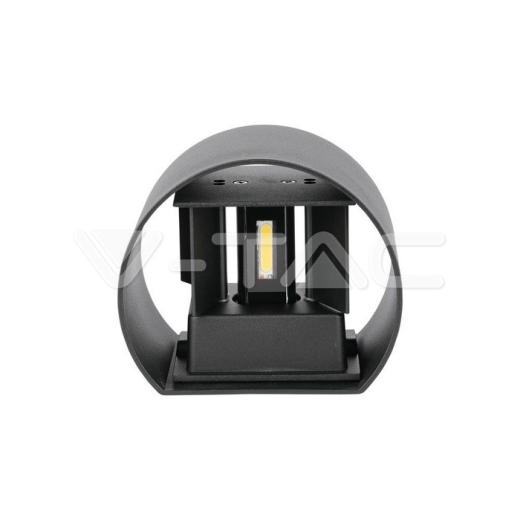 Aplique de pared 5W LED Cuerpo Negro Redondo IP65 4000K - 2