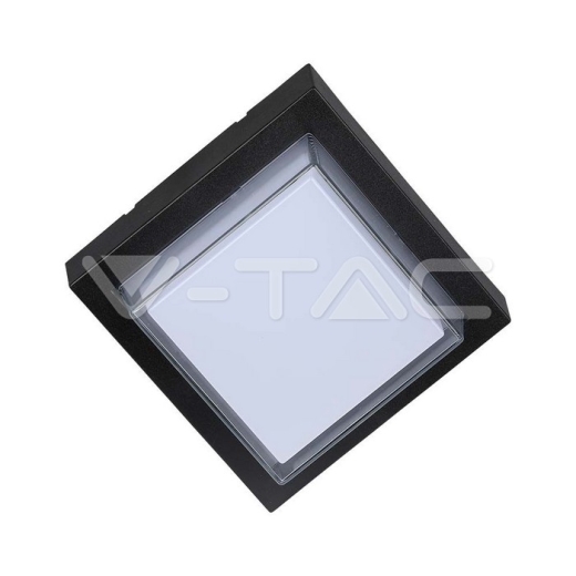 Lámpara de pared 7W LED cuerpo negro cuadrado 3000K - 2