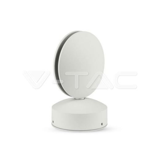 7W LED Wall Light White Body Warm White IP65 - 1