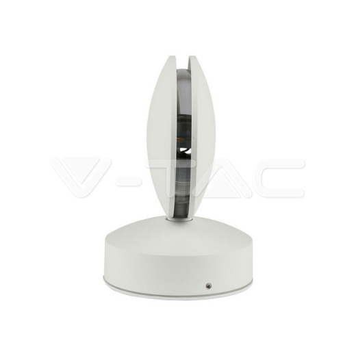 7W LED Wall Light White Body Warm White IP65 - 3
