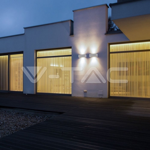 Lámpara para exterior LED 9W Arriba/Abajo 4000K Cuerpo Gris IP65 - 10