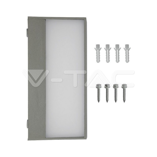 Lámpara para exterior LED 9W Arriba/Abajo 6400K Cuerpo Gris IP65 - 5