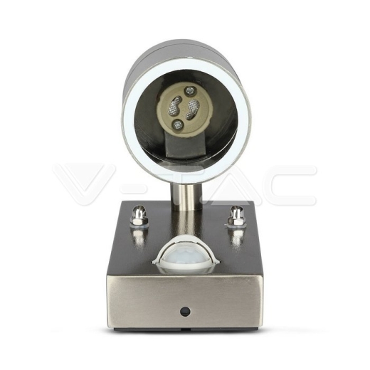 Aplique de pared Sensor 1xGU10 cuerpo de acero IP44 - 6
