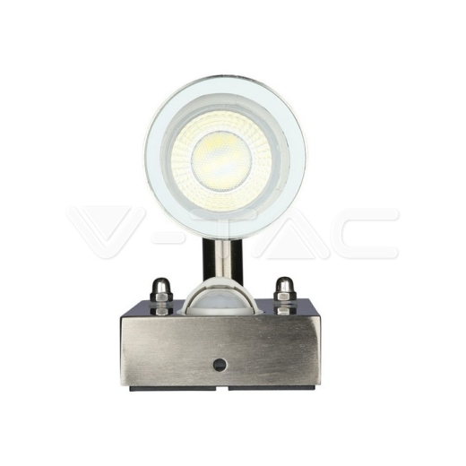 Lámpara de pared GU10 de acero, sensor de movimiento, luz arriba-abajo, IP44 - 4