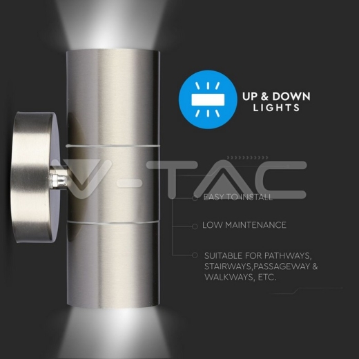 Wall Fitting GU10 Steel Body 2 Way IP44 - 10